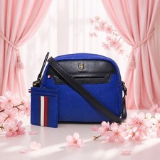 Tommy Hilfiger Xbody Bolso Bandolera Cartera con Estuche para Tarjetas Para Mujer - Azul Real