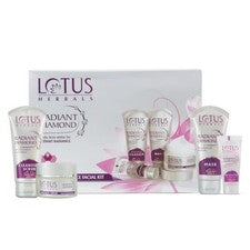 Kit facial Lotus Herbals diamante radiante resplandor celular y canela paquete de 1