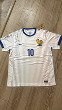 Camiseta de fútbol estilo Francia #10 Mbappe para hombre talla S blanca camiseta de fútbol nueva