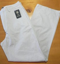 Pantalones para hombre OLEG CASSINI talla 34 X 32/33"" ajuste relajado frente plano $50 NUEVO (ra52)