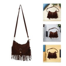 Bandolera Marrón para Mujer Bolsos Multifuncionales Retro Moda Para Mujer