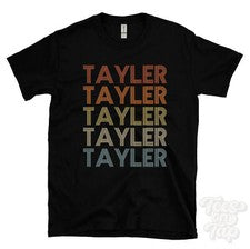 CAMISETA TAYLER ESTILO RETRO REPETIDO Hombre y Mujer Novedad Genial Nombre Regalo