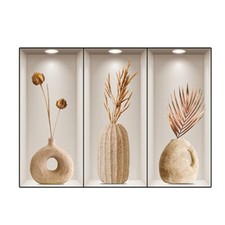 Pegatina de pared efecto D para decoración hogar sala de estar guía del hogar pegatina de pared