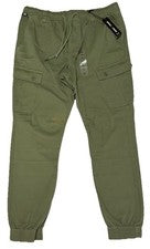Pantalones cargo jogger estilo militar verde color joven talla XL