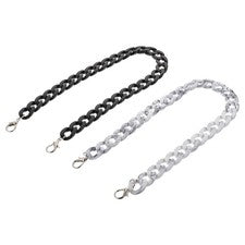2 Piezas Exquisito Bolso de Mano Correas de Cadena Acrílico Cartera Bolso de Mano Cadenas de Repuesto