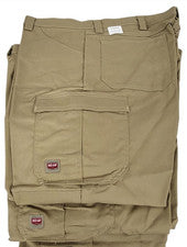 (2 PARES) DURA-KAP Pantalones de trabajo industriales caqui con bolsillos para hombre talla: 40/32