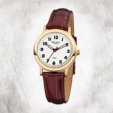 Regent Reloj De Cuero Para Damas F-825 Reloj De Cuarzo Pulsera Marrón URF825