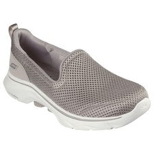 Womens Skechers Go Walk 7- Razi Taupe Walking Shoes