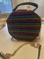 Olivia Miller Mujer Bolso de Mano Colección Octágono Colorido Bolso - Nuevo sin Etiquetas 6.5”