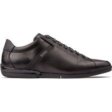 Zapatos casuales Boss Saturn Core Leather para hombre negros