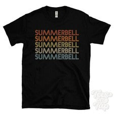 CAMISETA ESTILO RETRO REPETIDA CAMPANA DE VERANO para hombre y mujer novedad genial nombre regalo