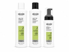 Nioxin System 2 Kit de Cuidado del Cabello Champú Acondicionador Tratamiento Juego de 3 Piezas