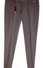 Vestido informal John Barritt gris a rayas para hombre pantalones Italia talla US 40 EU 56