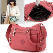 Bolsos de hombro cruzados con cremallera para mujer Bolso de gran capacidad Bolso de viaje de moda