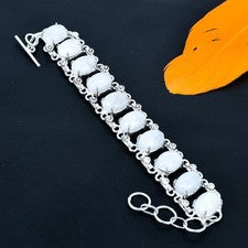 Pulsera de joyería de plata esterlina 925 hecha a mano con piedras preciosas ...