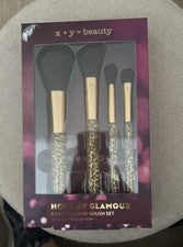 x + y Juego de 4 brochas de maquillaje Beauty Holiday Glamour