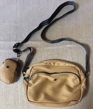 Bolso Bandolera de Diseñador Nuria Morera Marrón Carmelo, Plus Clip en Bolso Reutilizable Nuevo sin Etiquetas