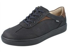Zapatillas bajas de hombre FINN COMFORT FINNCO Interlagos azul cuero nobuk graso