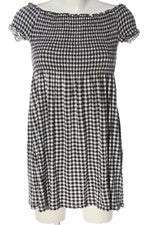 Clockhouse Minivestido Mujer Vestido Verano Algodón Blanco Negro Talla 36