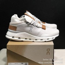 Zapatillas Ligeras Cloudnova Blancas y Perlas Unisex Hombre Mujer Marca