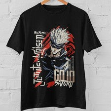 Camiseta de anime Jujutsu Kaisen, Gojo Satoru, sukuna, lote estilo manga