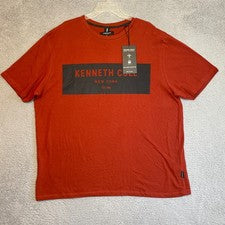 Camiseta Kenneth Cole New York Grande y Alta Roja Gráfica 2XL