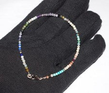 Joyería redonda de turmalina natural 925 de plata de ley con cuentas de octubre