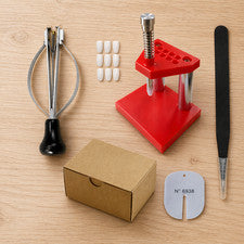 Juego de herramientas removedor y prensatelas de mano de reloj Kit de reparación de reloj de pulsera Extractor Émbolo