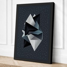 Impresión en lienzo geométrica formas cristalinas arte de pared decoración del hogar listo para colgar