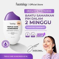 Protector solar facial tintado triple cuidado SPF50 PA++++ 40 ml uso diario l...