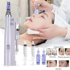 Máquina de mesoterapia facial inyector para el cuidado de la piel 2 en 1 inyección de agua pluma acuática