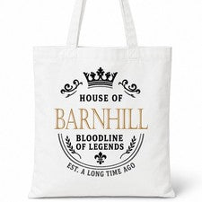 Bolso Shopper Casa Of Algodón Apellido Familiar Barnhill