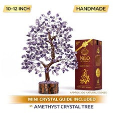 Cristal Amatista Árbol de la Vida Regalo Decoración del Hogar Sala Adorno Piedras Preciosas