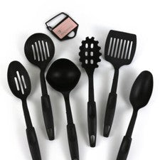 Juego de 6 piezas de utensilios de cocina de plástico para acampar alimentos antiadherentes juego de cuchara espátula ne