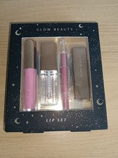 Juego de 4 cosméticos de regalo de lápiz labial lápiz labial y brillo labial