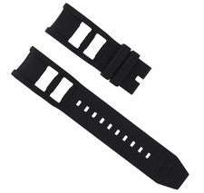 CORREA DE RELOJ DE GOMA NEGRA PARA INVICTA SIGNATURE RUSSIAN DIVER 1433 1438 4339