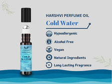 Aceite de perfume de agua fría para hombre / Attar CPO | fresco, acuático, floral de larga duración