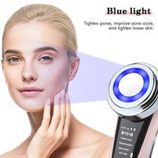 Dispositivo de belleza antiarrugas para levantar rostro cuello LED fotónterapia estiramiento de la piel