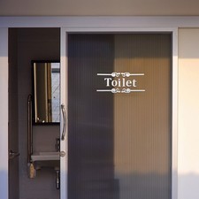 2 juegos de letreros de baño decoración baños para hogar autoadhesivos