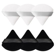🔥 6 Polvo Puff Cara Suave Triángulo Puff Forma de Cuña Cosmético Belleza Maquillaje 🔥