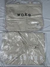 NUEVO BOLSO DE MANO RECLINABLE 2 PIEZAS NYC despertado para pasar la noche en mezcla de algodón natural T2146