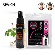 Crecimiento instantáneo del cabello 100 g polvo para construcción del cabello fibra bolsa de recarga cuidado del cabello