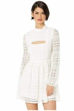 Vestido acampanado Gardenia 0 BCBGeneration para mujer peek-a-boo encaje