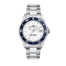 Orologio da Polso Philip Watch Caribe Sport Uomo Quarzo Svizzero BIANCO 42 MM