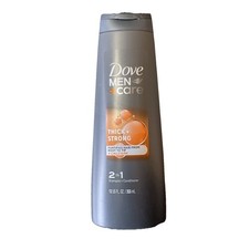 Champú + acondicionador Dove Men Care 2 en 1 grueso y fuerte 12 oz cafeína calcio
