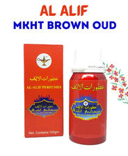 Aceite de perfume concentrado Mukhallath Brown Oud de Al Alif | 100 ml | Aceite Attar