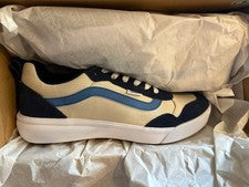 Zapatillas informales Vans Range EXP para hombre talla 9,5 crema azul marino zapatos azul cielo