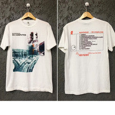 Radiohead Ok Computer Album Camiseta Reimpresión 2 Caras Estilo Retro