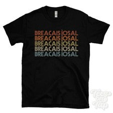 CAMISETA ESTILO RETRO REPETIDO BREACAIS ́OSAL para hombre y mujer Reino Unido topónimo regalo