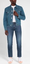 Pantalones de mezclilla para hombre Yan Simmon azul algodón Italia talla US 42 EU 56